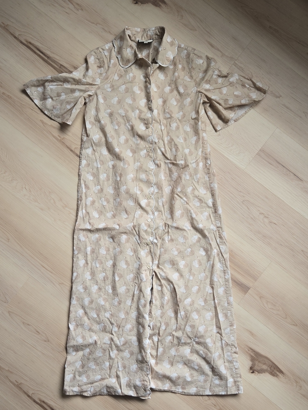 Tuckernuck, Seashell Print Cotton Dress, Size XS